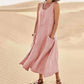The Quinn Linen-Blend Pocket Dress in black | Lavishly Me