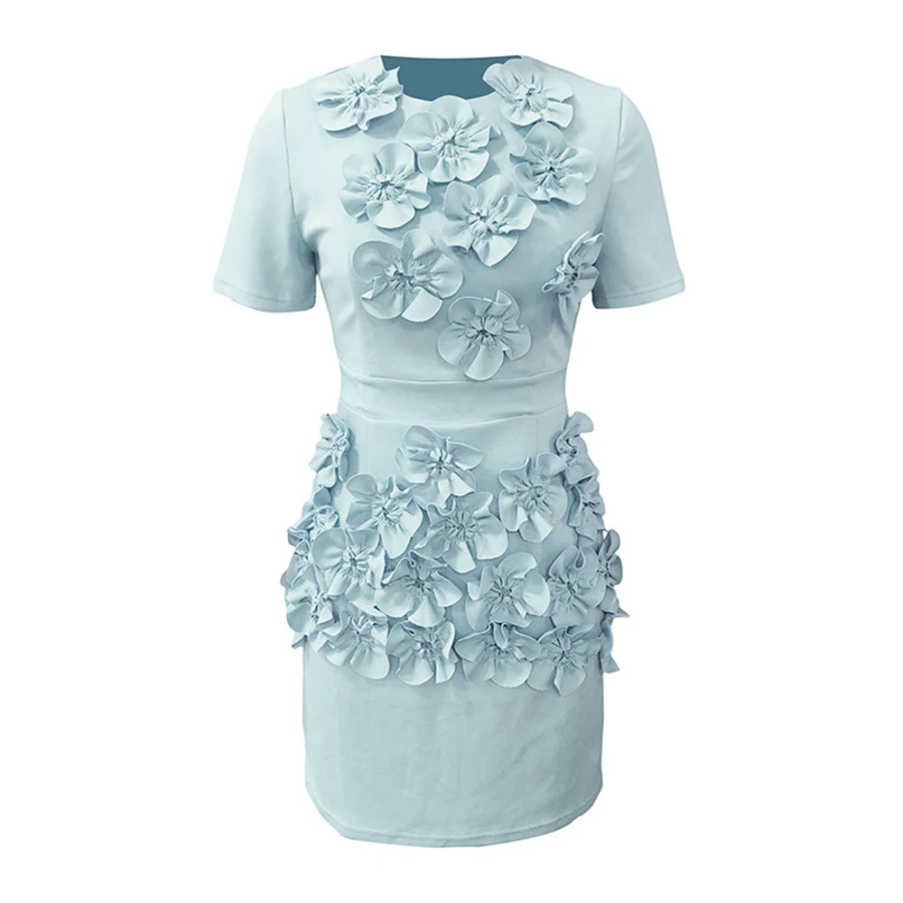 The Amaranth Appliqué Dress