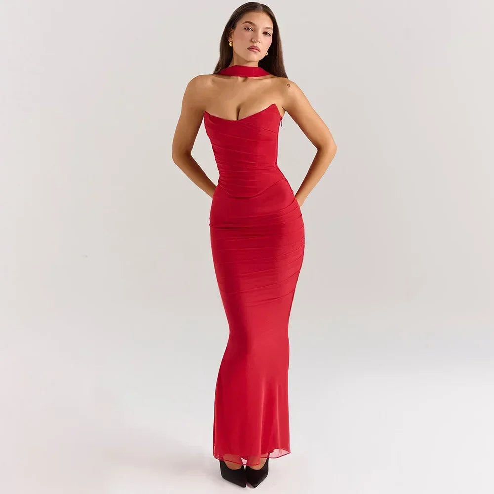 The Monaco Strapless Maxi Set