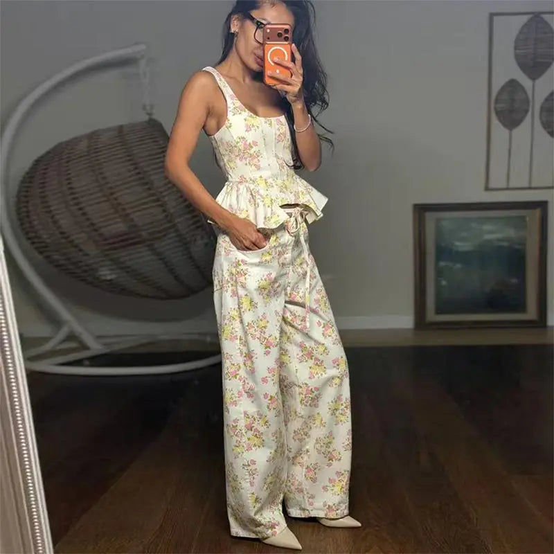 The Paloma Floral Pant Set