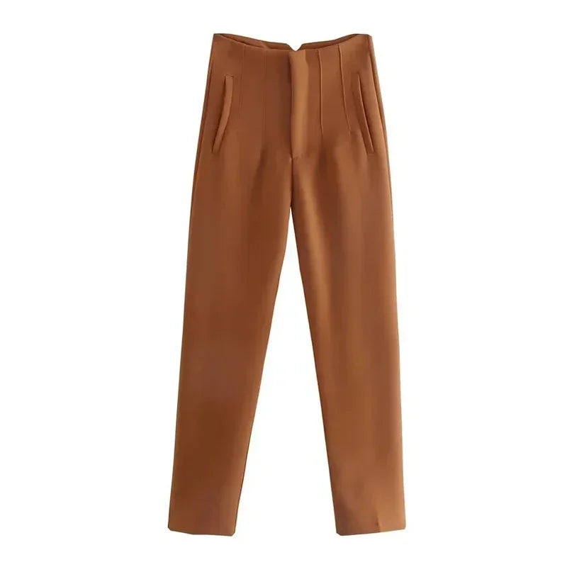 The Sutton High-Waist Cropped Trousers from the Boss Energy at Lavishly Me