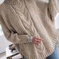 The Yasmin Knit Curve Sweater in Lake Blue | Lavishly Me