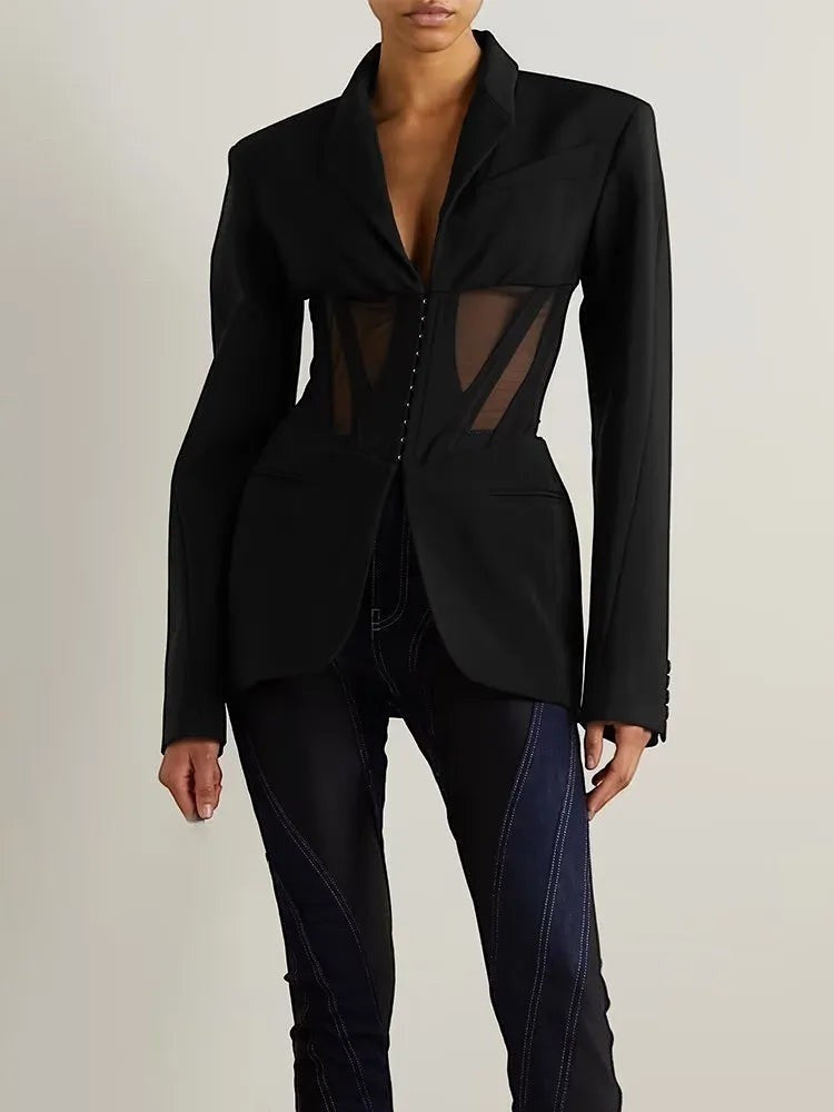 The Nocturne Mesh Blazer