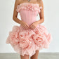 The Flora Appliqué A-Line Mini Dress in LIGHTYELLOW | Lavishly Me