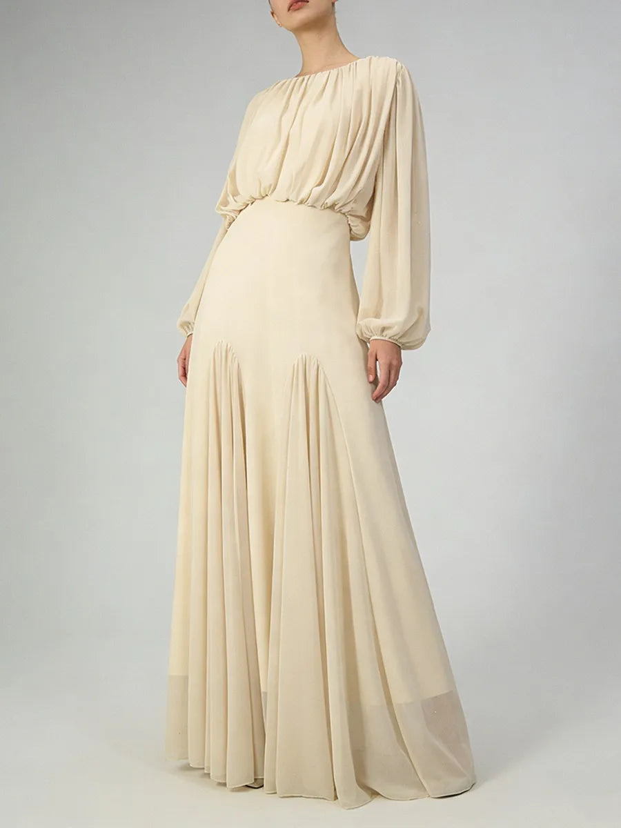 The Aurelia Draped Midi Dress from the Soft & Sophisticated at Lavishly Me