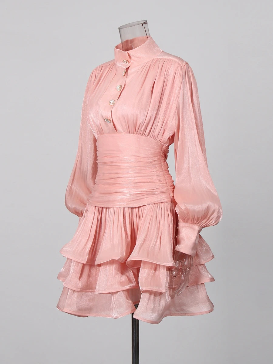 The Emerald Élan Ruffle Dress