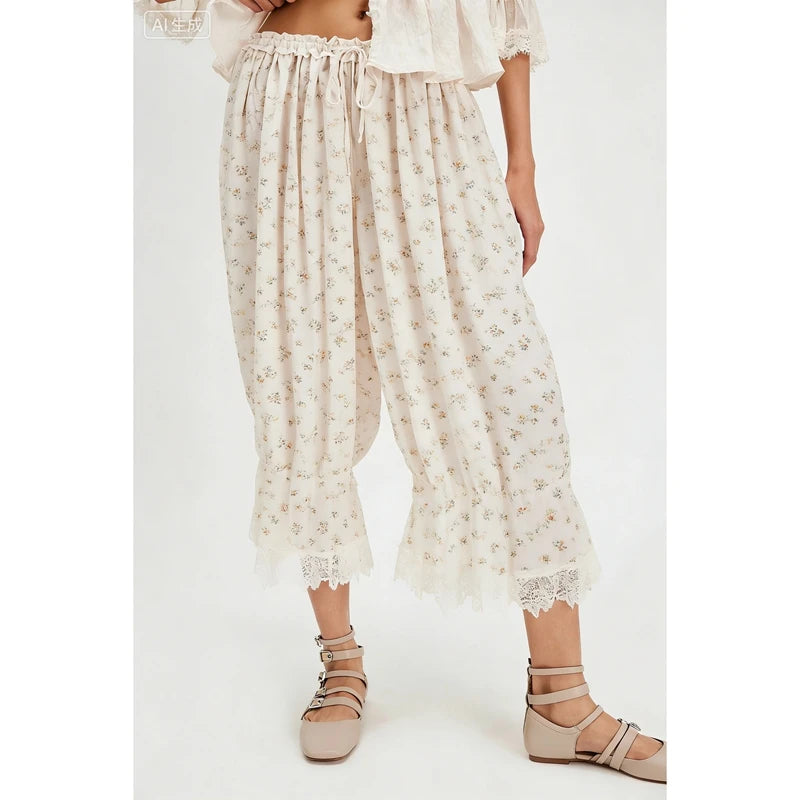 The Boheme Lace Lantern Pants