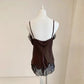The Verona Lace Colorblock Vest