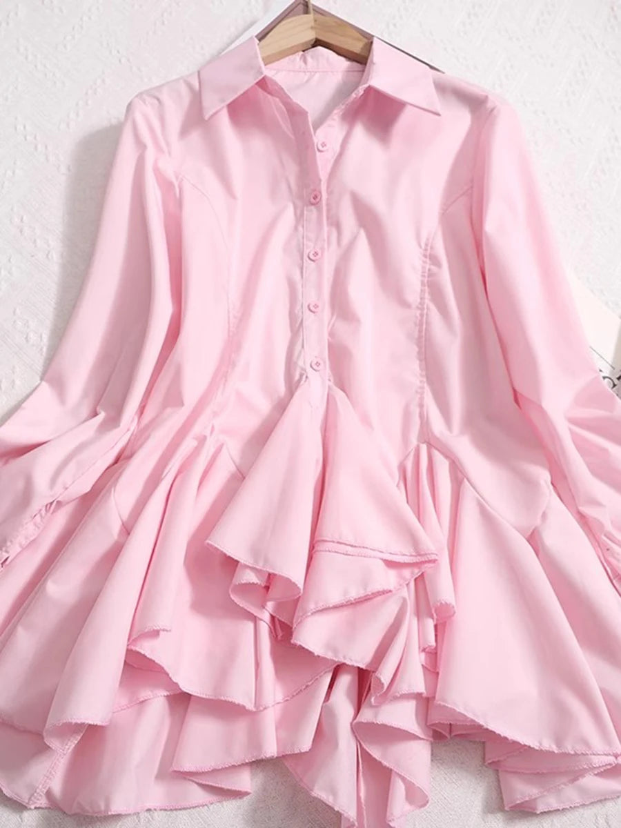 The Montclair Button-Front Tunic Blouse from the Soft & Sophisticated at Lavishly Me