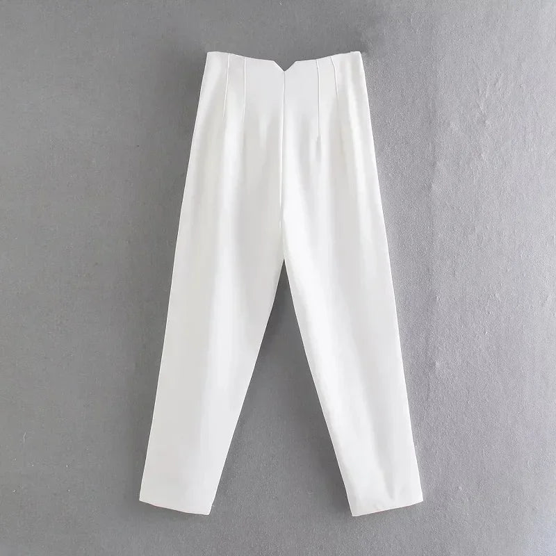 The Sutton High-Waist Cropped Trousers from the Boss Energy at Lavishly Me