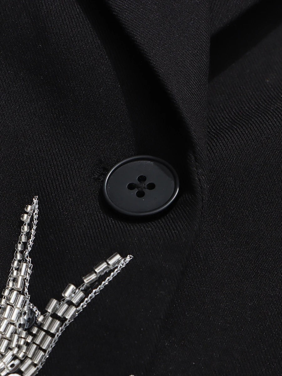 The Aurelia Beaded Longline Blazer