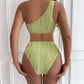 Bali Sexy Rib One Shoulder Cut Out Swimsuit