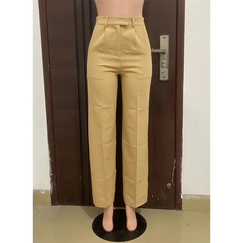 The Sterling Wide-Leg Dress Trousers from the Boss Energy at Lavishly Me
