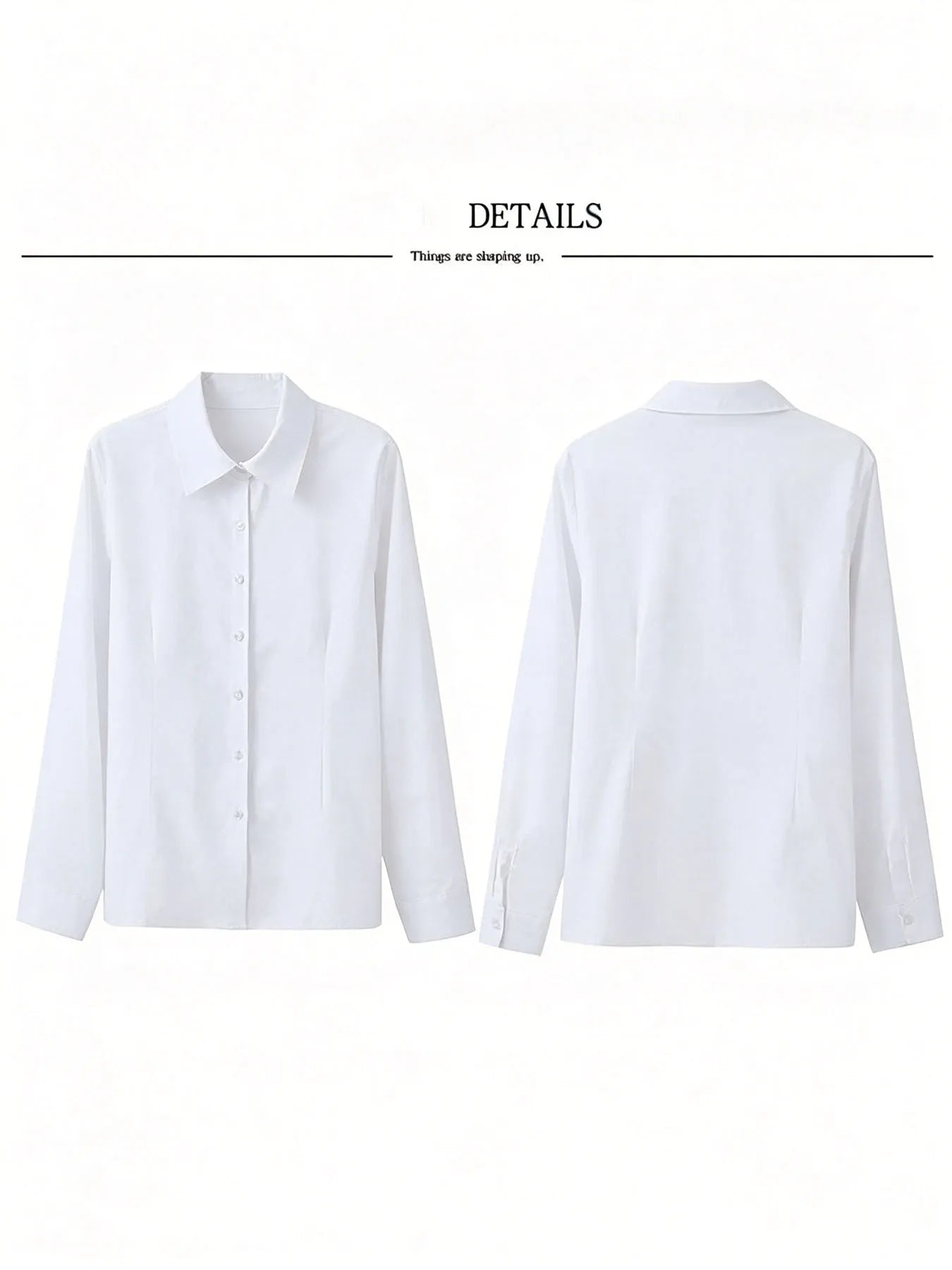 The Noelle Button Broadcloth Statement Blouse