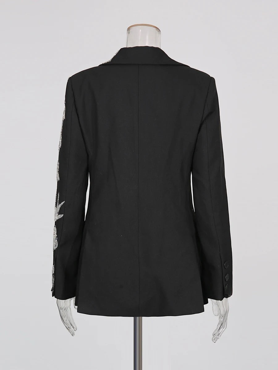 The Aurelia Beaded Longline Blazer