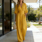 The Valencia Wide-Leg Jumpsuit in Lake Blue | Lavishly Me