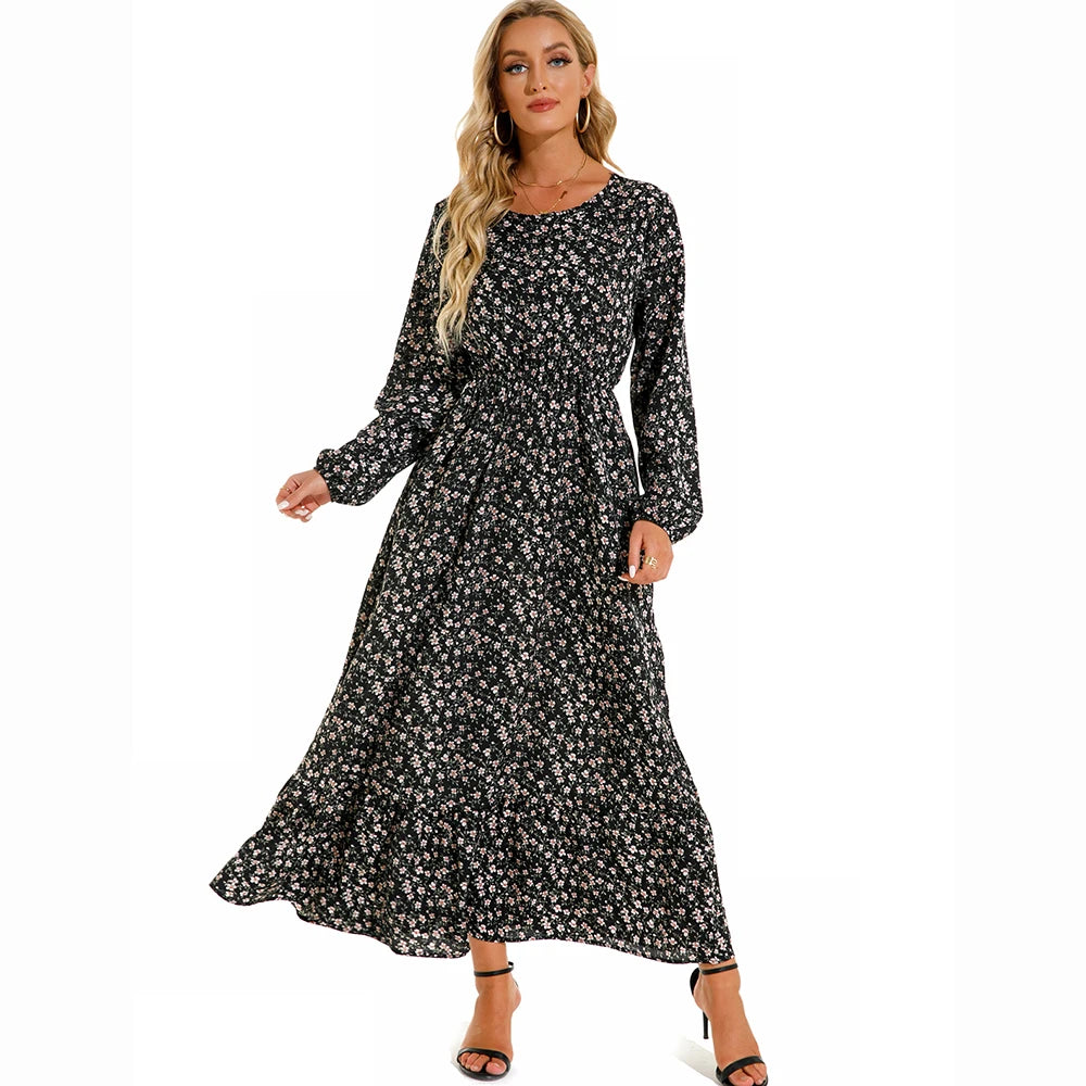 The Marisol Floral Chiffon Midi Dress in 8 | Lavishly Me
