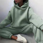 The Chalet Cozy Hoodie Jogger Set hooded two-piece jogging suit from Lavishly Me