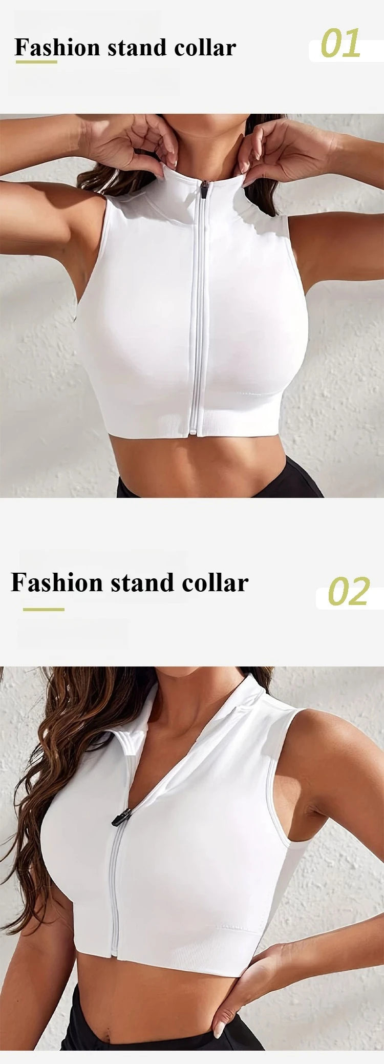 The Luxe Motion Zip Tank