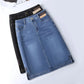 The Soho Split Denim Skirt from the Denim Edit at Lavishly Me