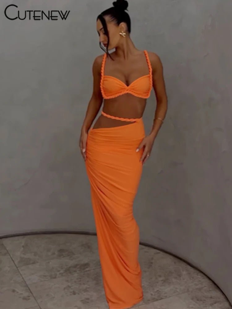 The Tulum Pleated Skirt Set