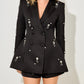 The Étoile Beaded Ruffle Blazer from the Boss Energy at Lavishly Me