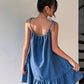 The St. Tropez Bandeau Denim Dress