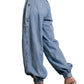 The Uptown Harem Denim Trousers