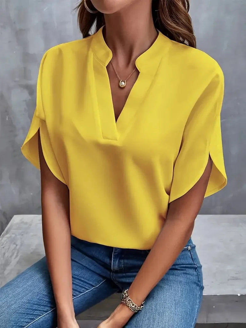 The Camille V-Neck Blouse