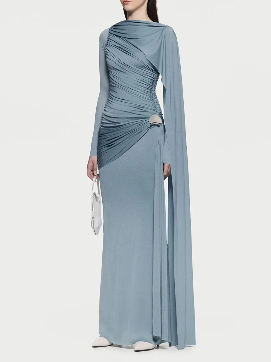 The Honor French Pleated Dress in BROWN | Lavishly Me