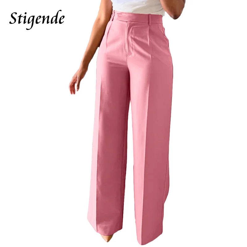 The Sterling Wide-Leg Dress Trousers from the Boss Energy at Lavishly Me