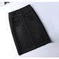 The Soho Split Denim Skirt
