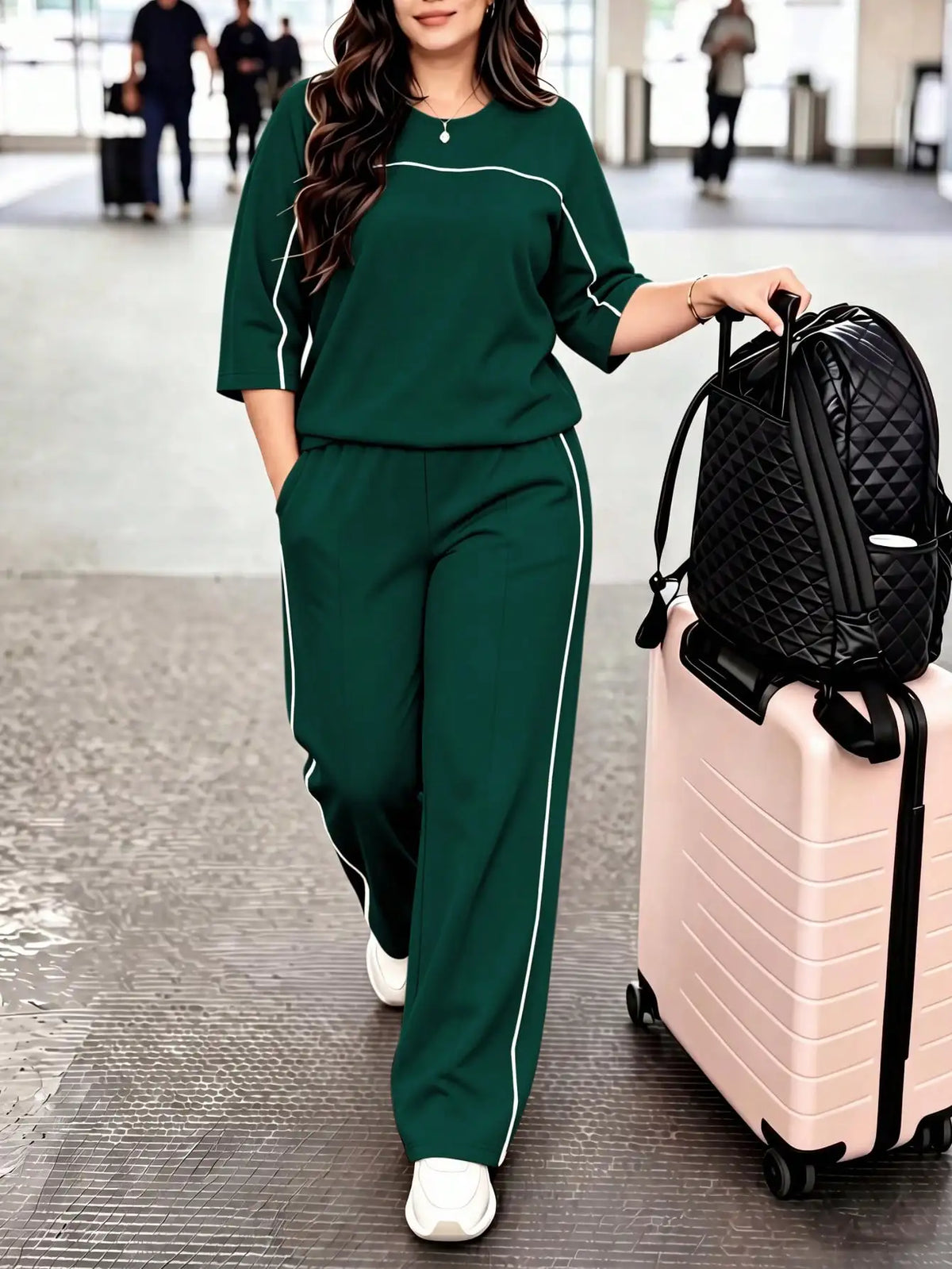 The Lumi Two-Piece Set in Burgundy | Lavishly Me