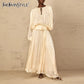 The Juliette Folded Lace-Up Dress from the Soft & Sophisticated at Lavishly Me
