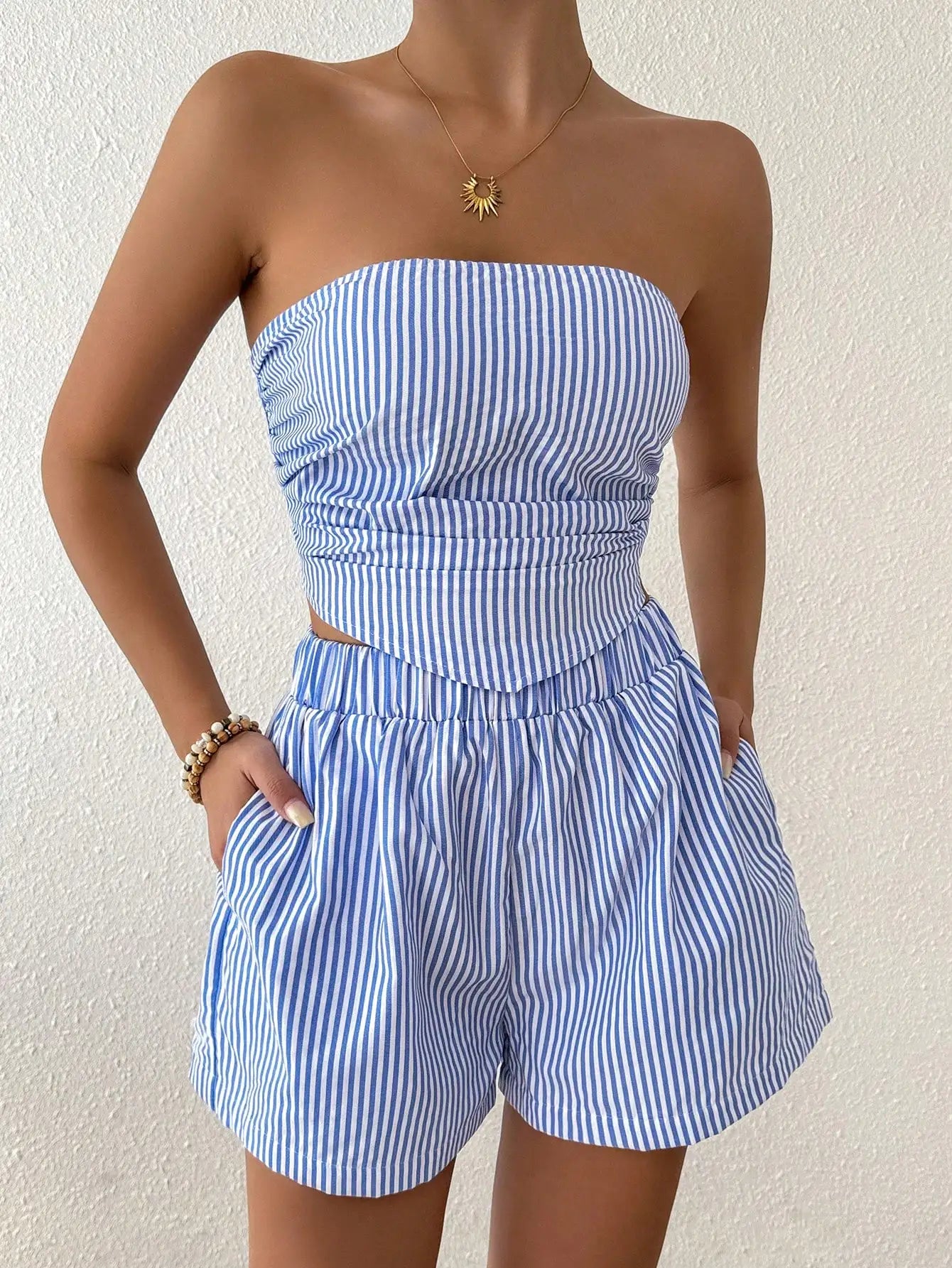 The Santorini Stripe Set by Lavishly Me