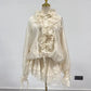 The Odette 3D Floral Statement Dress in WHITE | Lavishly Me