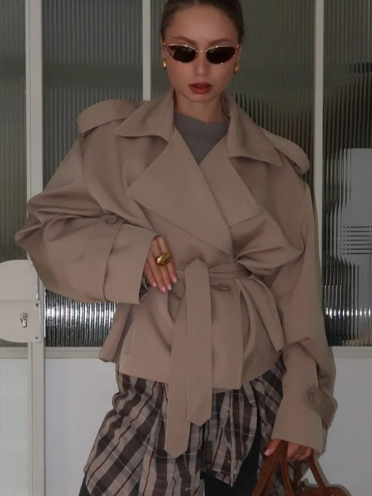 The Chelsea Cropped Trench Jacket from the Boss Energy at Lavishly Me