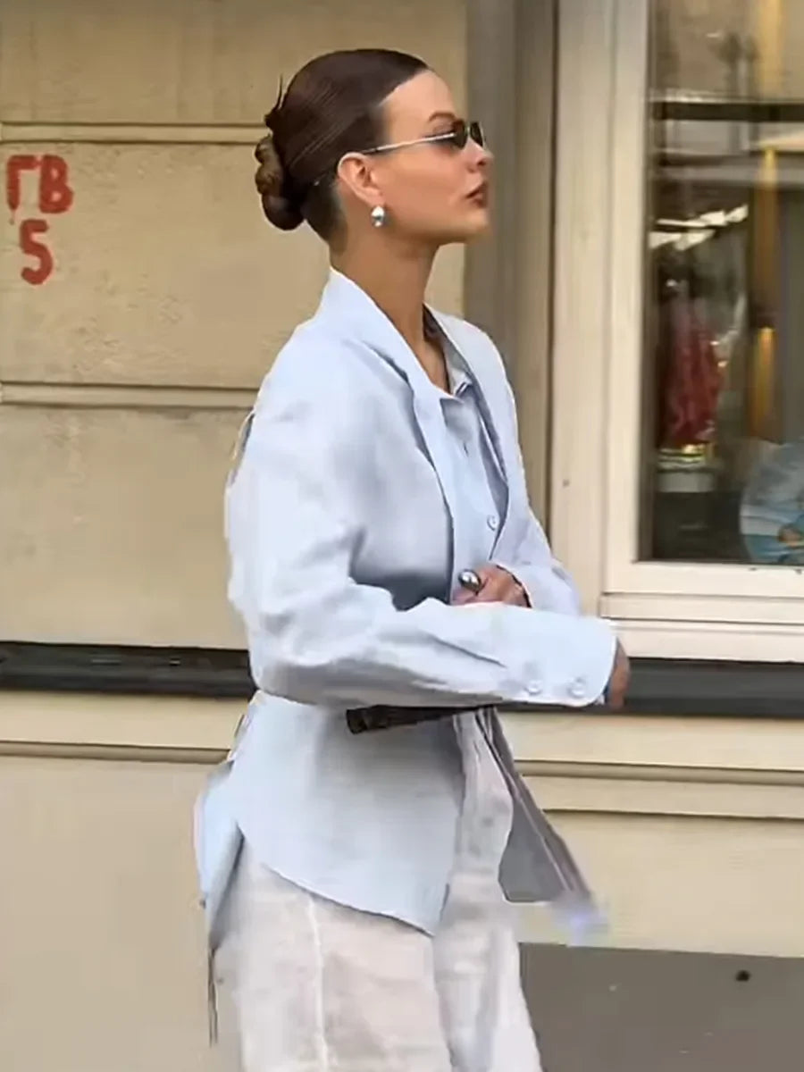The Valencia Tie-Waist Blouse