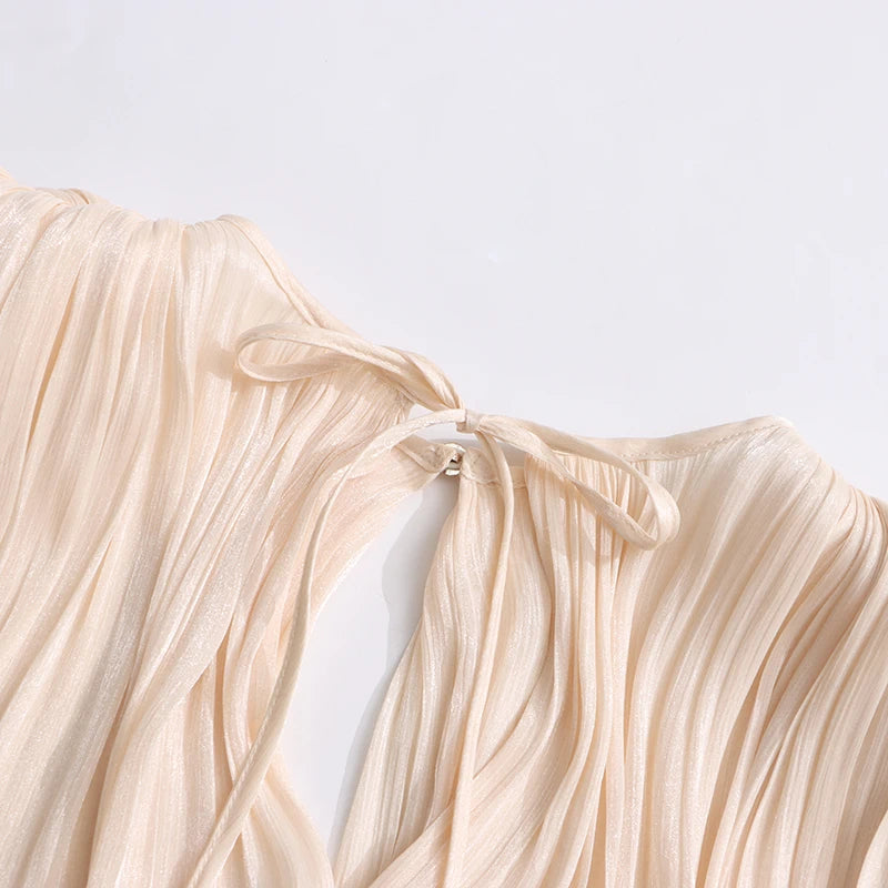 The Juliette Folded Lace-Up Dress