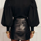 The Nerissa Lace Ruffle Blouse in BLACK | Lavishly Me