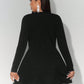 The Daria Lace Curve Dress in black | Lavishly Me