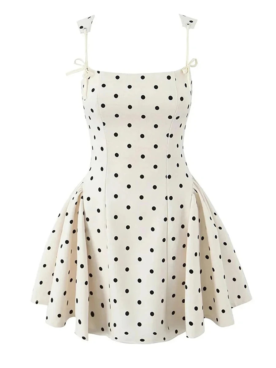 The Camille Lace-Up Mini Dress