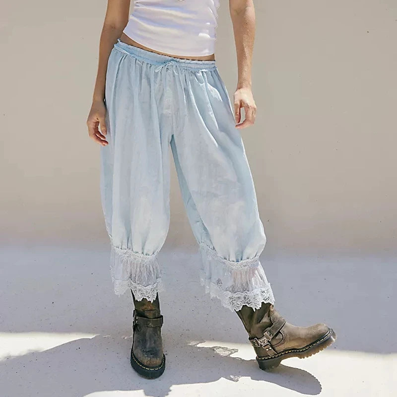 The Boheme Lace Lantern Pants