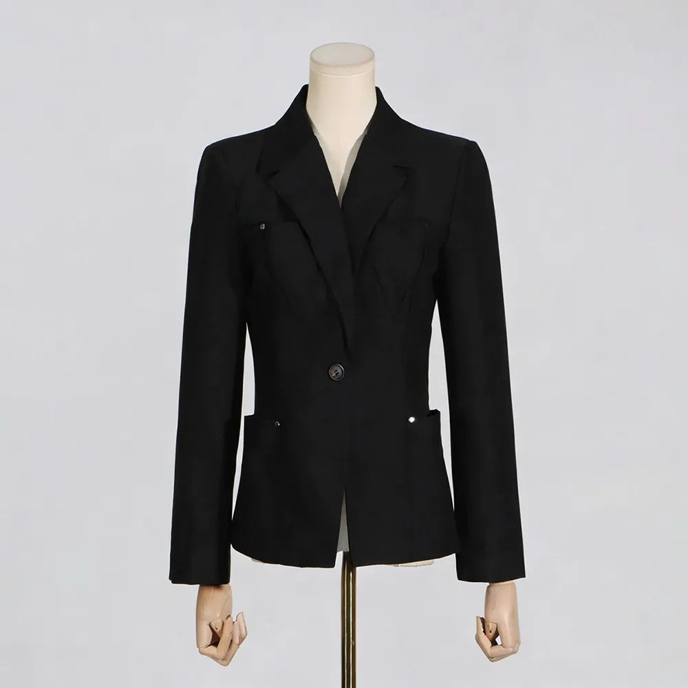 The Onyx Rivet Pocket Blazer from the After Dark at Lavishly Me