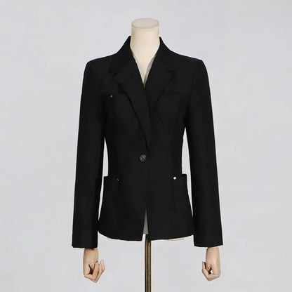 The Onyx Rivet Pocket Blazer from the After Dark at Lavishly Me