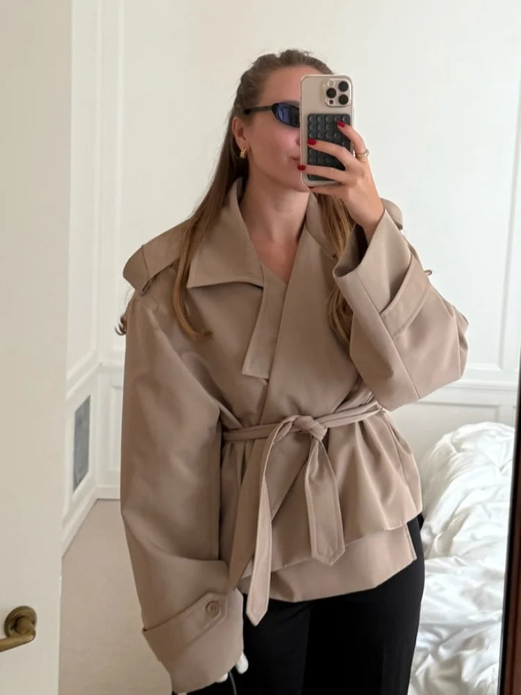 The Chelsea Cropped Trench Jacket from the Boss Energy at Lavishly Me