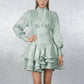 The Emerald Élan Ruffle Dress