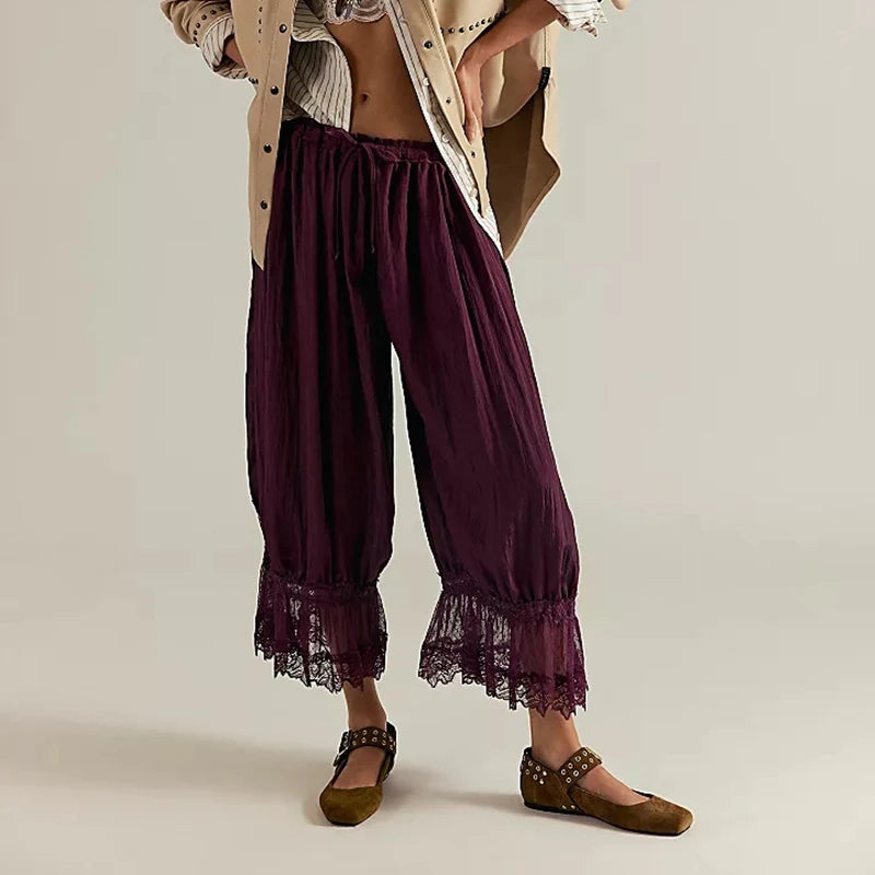 The Boheme Lace Lantern Pants