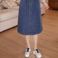 The Capri Button-Front Denim Dress