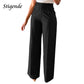 The Sterling Wide-Leg Dress Trousers from the Boss Energy at Lavishly Me